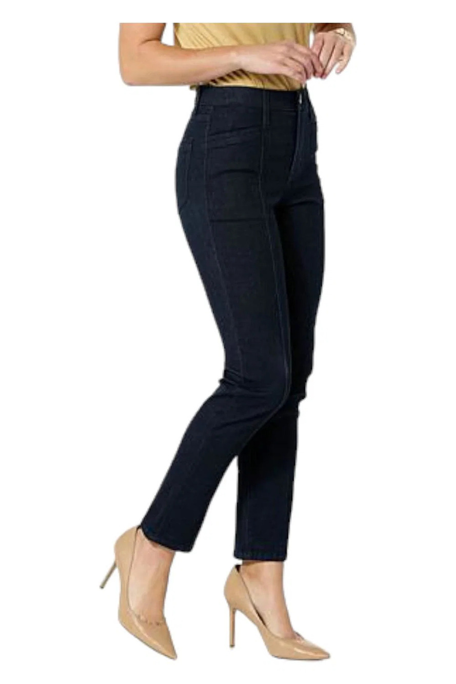 WynneDenim Performance Stretch Seamed Straight Jean Indigo Rinse - Regular